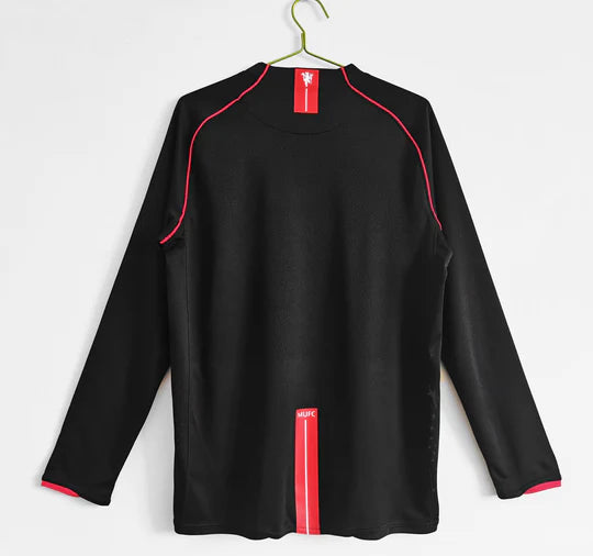 Maillot 07-08 Manchester United Exterieur Manches Longues