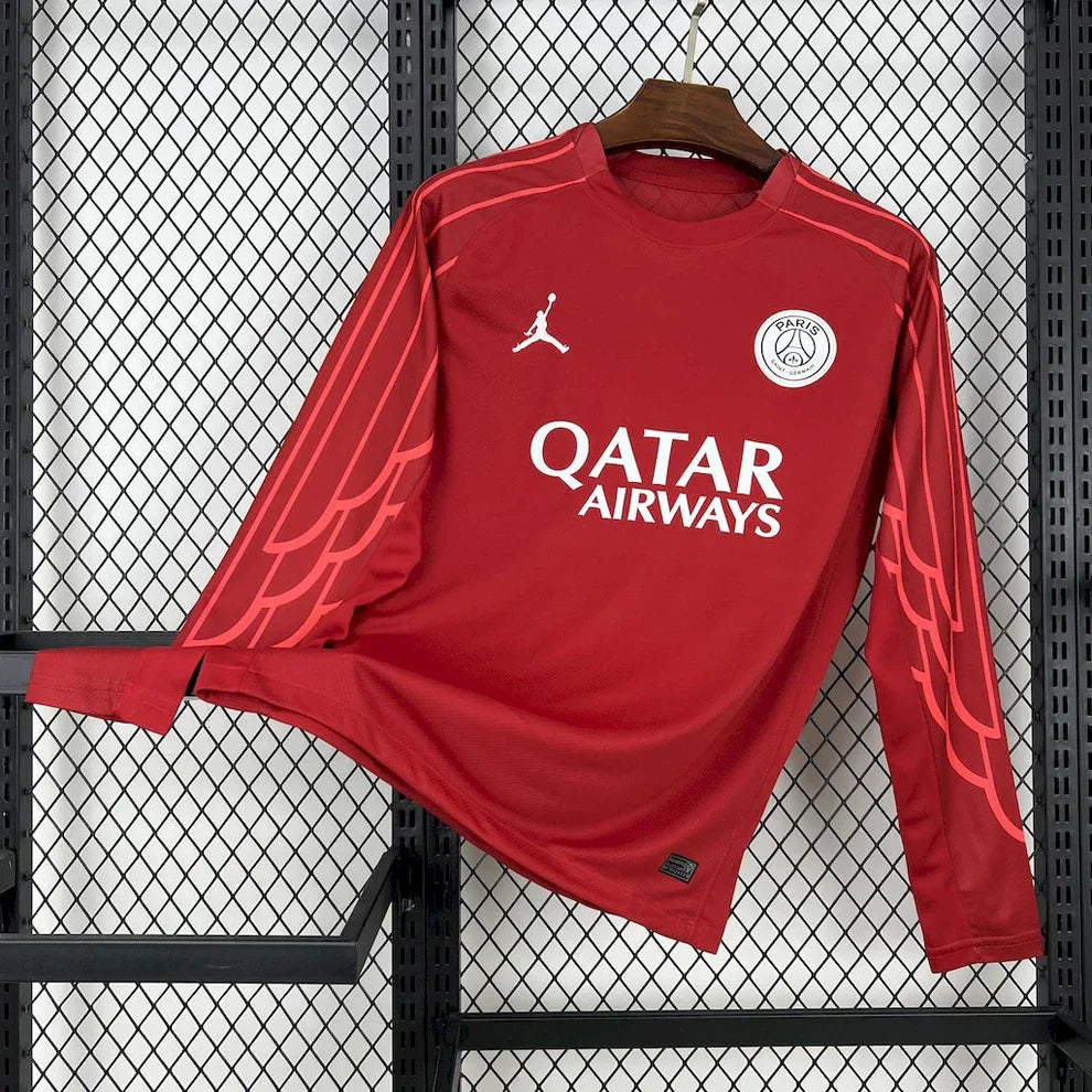 Maillot Paris Manches Longues Rouge