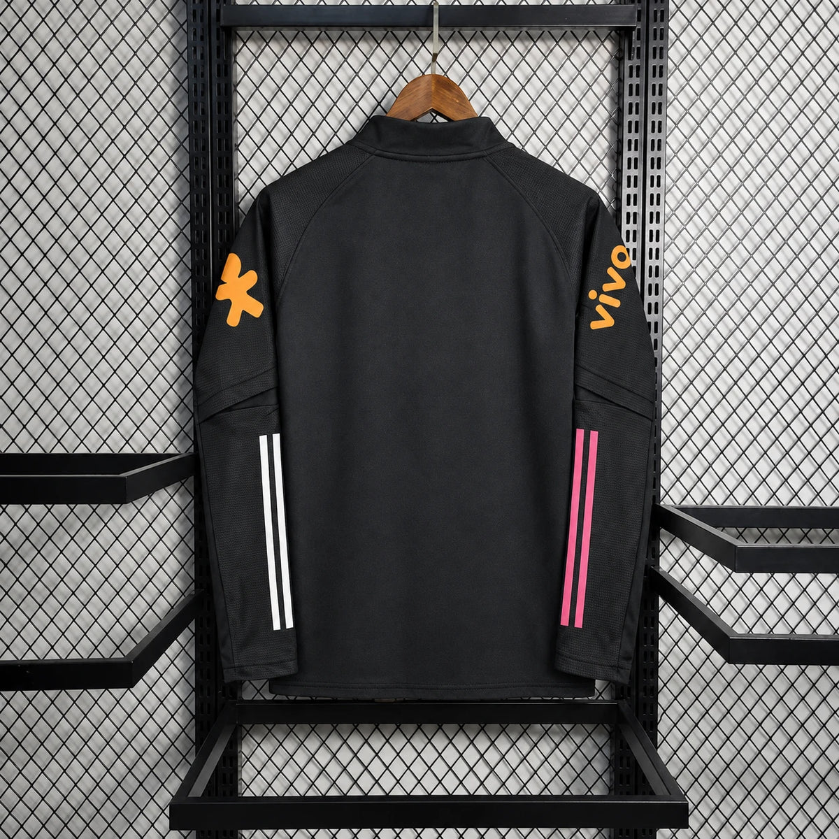 Pull zippé Seleção Brésil noir, vue de dos
