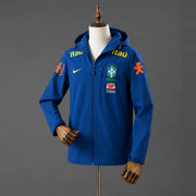 Veste Seleção Brésil bleu marine, vue de trois quarts