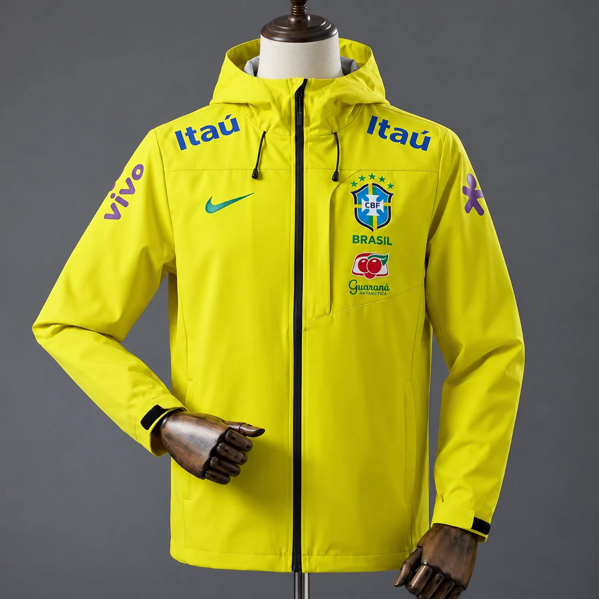Veste Seleção Brésil jaune, vue de face