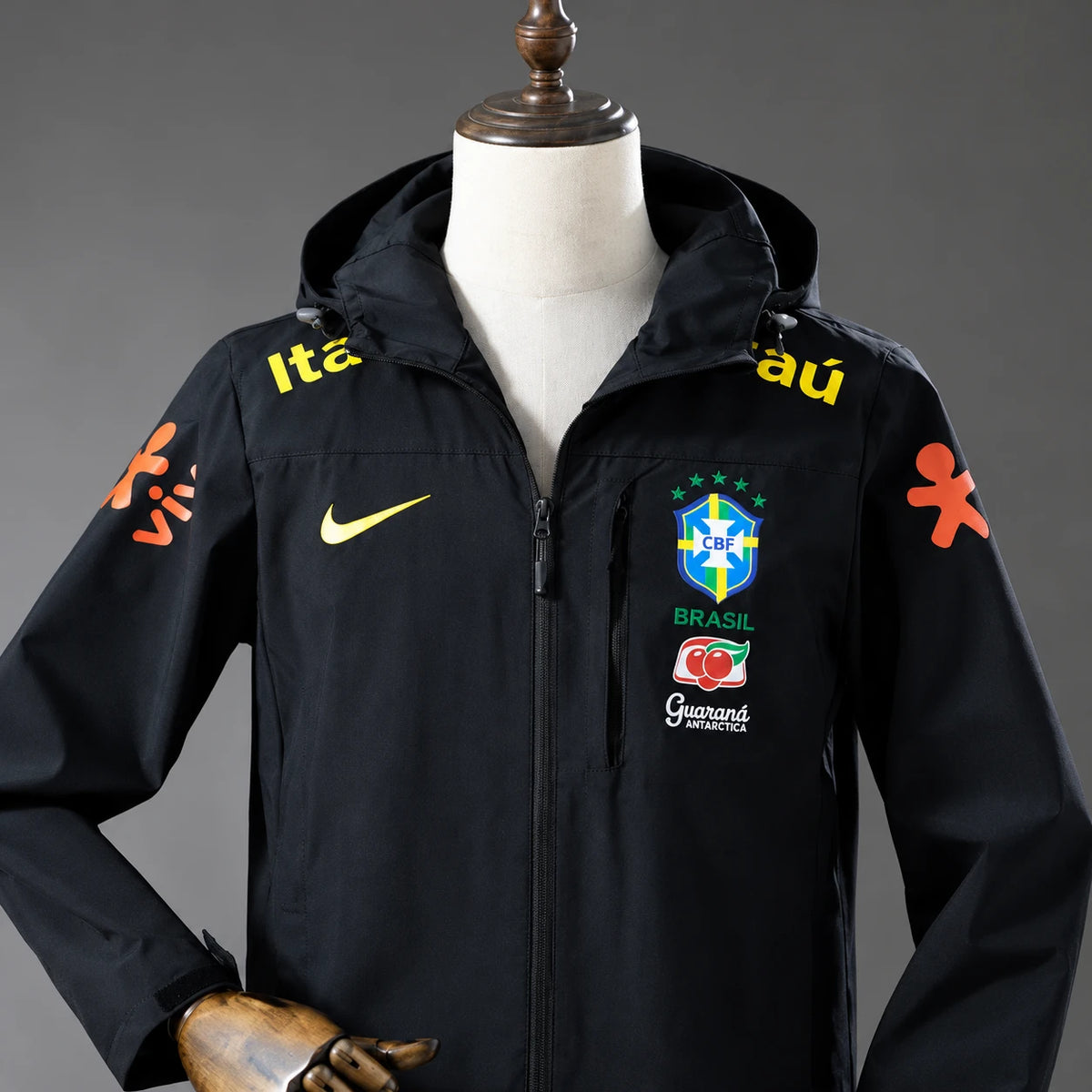 Veste Seleção Brésil noire, détail du blason