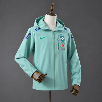 Veste Seleção Brésil vert menthe, vue de trois quarts